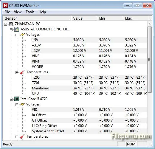 ابزار  HWMonitor